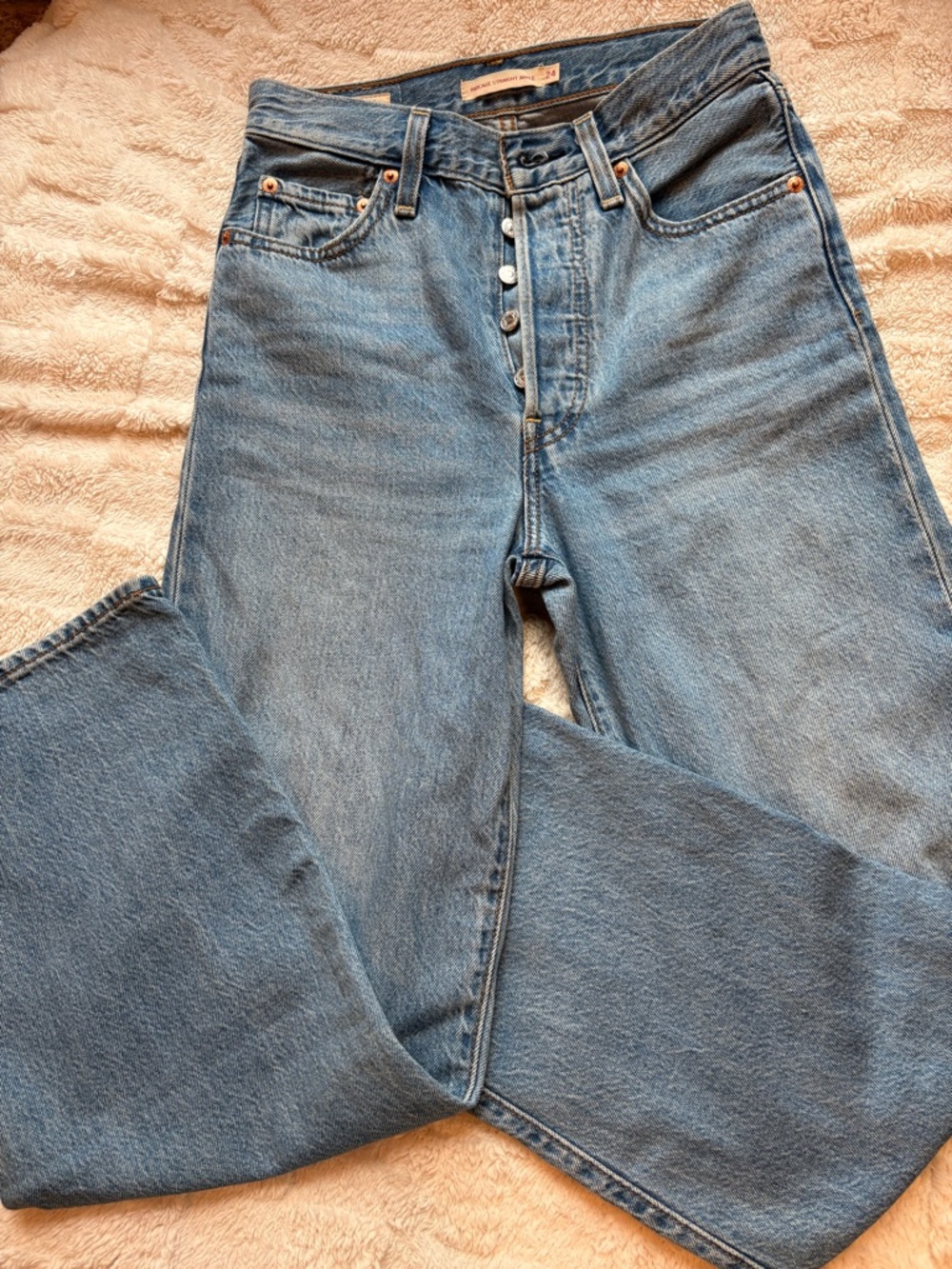 Levi's Straight Leg Women's Jeans - Light Blue Denim